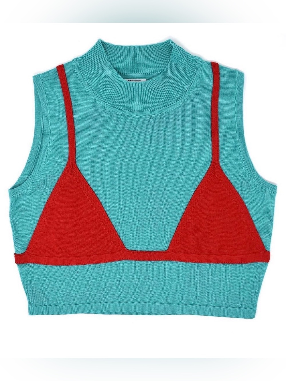 Fashion Brand Company bikini sleeveless knit top Large